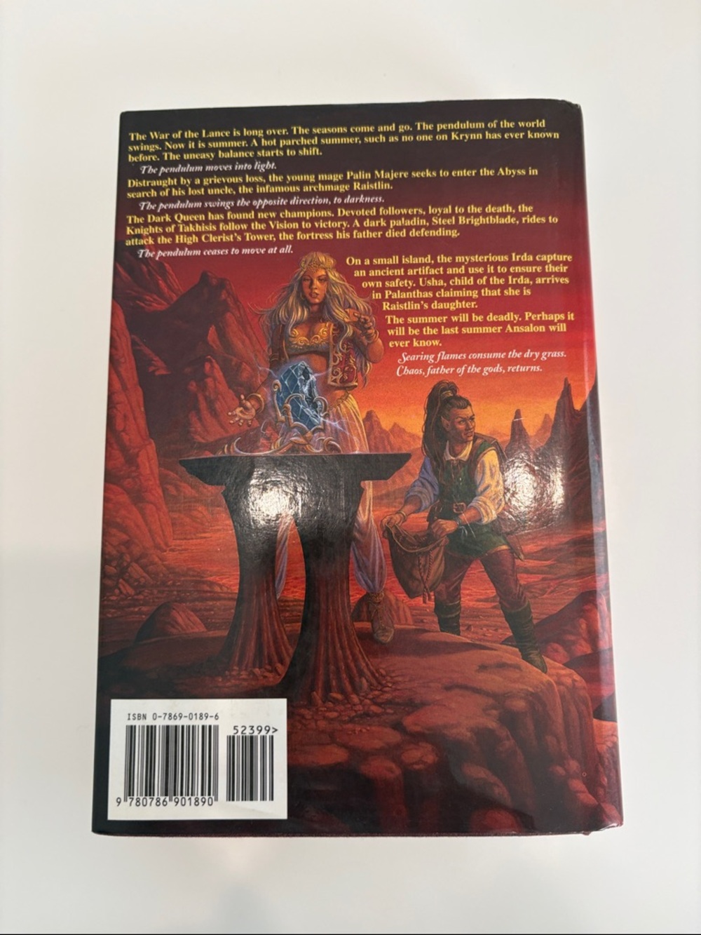 Dragonlance 'Dragons of Summer Flame' hardcover book - Red Fantasy Illustration - Picture 2 of 8